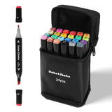 24 Colors Drawing Markers, Dual Tip Art Markers, Coloring Marker For Adult Sketching And Coloring