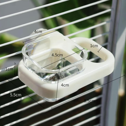 Bird Feeder, 2 PCS Plastics Bird Food Water Bowls Cups Cage Accessories for Conure, Parakeet, Budgie, Cockatiel