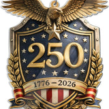 United States 250th Anniversary Ornament, Patriotic Eagle Christmas Ornament, Double-Sided Printed 2D Acrylic Keepsake, 1776-2026 America 250th Christmas Ornament (250th Two)