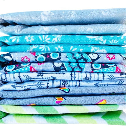 Random Print - Baby Burping Cloth Gift Set, Soft and Absorbent, Trifold Spit Up Rags for Infants, XLarge (1-Count, Gender Neutral)