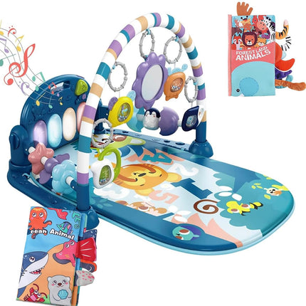 Pink Tiger Theme Baby Play Mat Gym with Kick & Play Piano