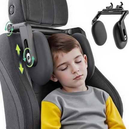 Car Headrest Pillow, Adjustable Car Headrest,Thickened Memory Foam Road Pal Headrest, Neck Support Pillow, U- Shaped Design, Travel Car Sleeping,Suitable for Kids and Adults