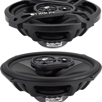 ORION Cobalt Series CB693 6x9” 3-Way Coaxial Car Speakers, 320W, 4 Ohms, Full Range, Enhanced Bass, Polypropylene Cone & Butyl Rubber Surround, Easy Install, Grills Included (Pair)