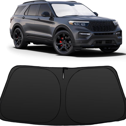 Windshield Sun Shade Fit for 2020-2026 Ford Explorer SUV, ST XLT, Limited, Platinum Accessories Foldable Sunshade Sun Visor Protector Keep Car Cool
