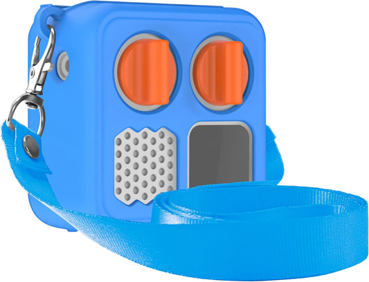 Blue Silicone Cover for Mini 2024 Edition with Lanyard