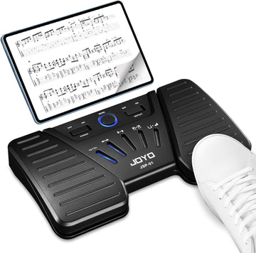Wireless Bluetooth Page Turner Music Pedal Foot Switch for iPad, Tablets, Android, iOS Phones and Keyboard