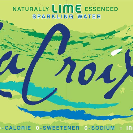 La Croix Sparkling Water, Lime, 12 Fl Oz (pack of 8)
