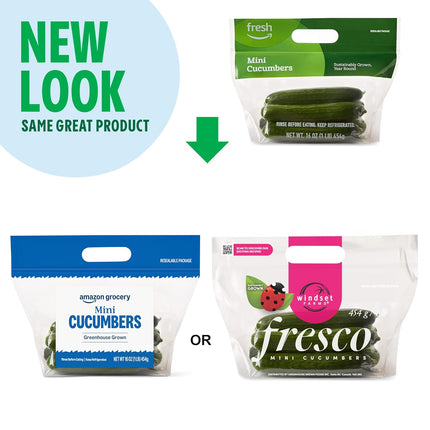 Amazon Grocery, Mini Cucumbers, 16 Oz
