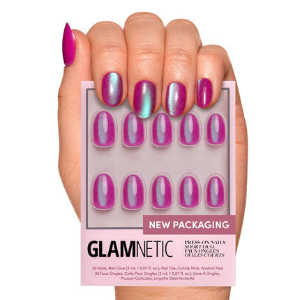 Press On Nails, Short Oval Magnetic, Fake Nails 30pc Nail Kit - photo 16