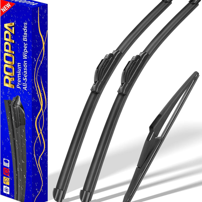 3-Piece Windshield Wiper Blade Set for Rogue and Pathfinder - 26 in/17 in/12 in