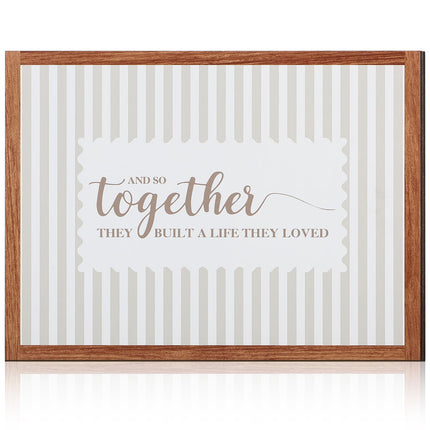 Together They Built a Life They Loved Rustic Wood Sign, Classic - photo 7