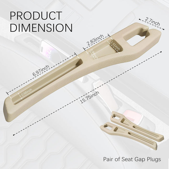 2-Piece Car Seat Gap Filler Organizer