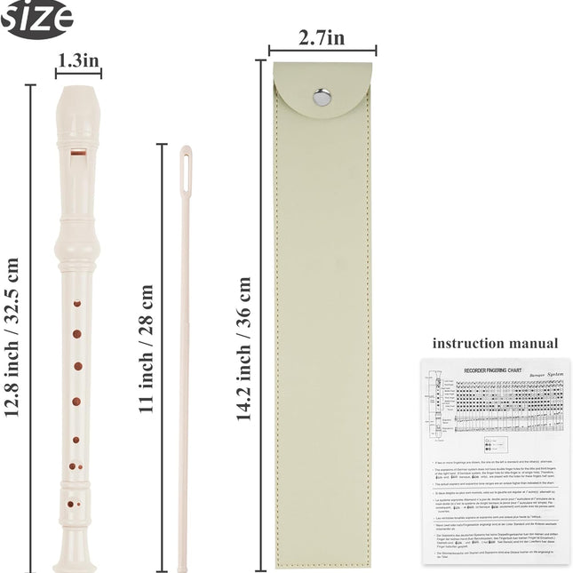 Recorder Instrument for Beginner Adults,8-Hole Soprano Descant