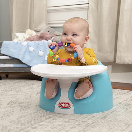 Nuby My Floor Seat Activity Tray - with Easy Release Latch and Easy to Clean - 4+ Months - White