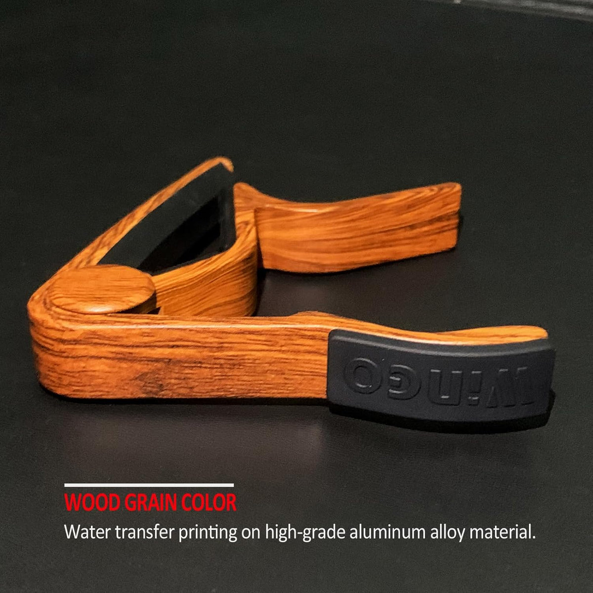 Guitar Capo for Acoustic and Electric Guitars - Rosewood Color with 5 Picks - photo 4