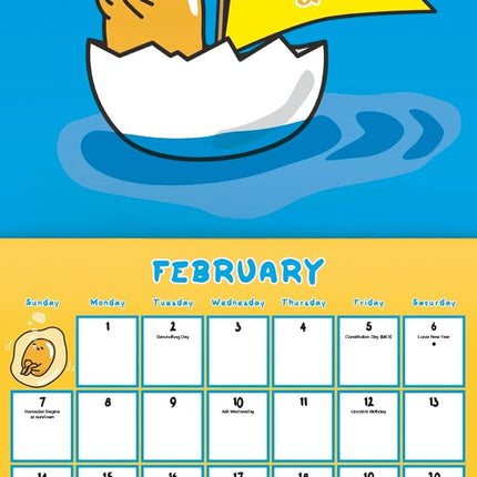 2027 Gudetama Wall Calendar