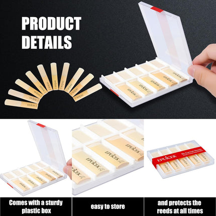 10 Pack Bb Clarinet Reeds 2.5 Strength f - detail view