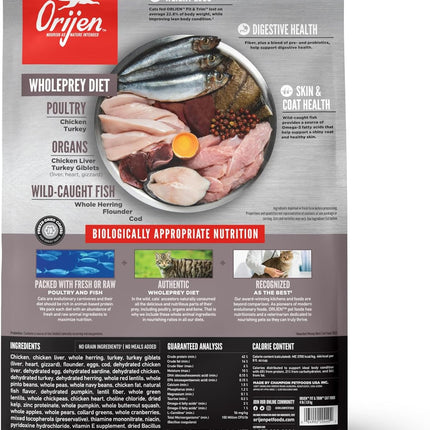 ORIJEN Fit & Trim Grain Free High Protein Premium Dry Cat Food 4lb Bag