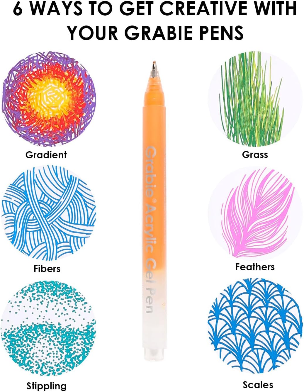 Acrylic Gel Pens Coloring Kit with Coloring Book, 12 Ocean Colors - photo 4