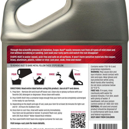 Evapo-Rust ER012 Heavy Duty – 128 oz., Rust Remover for Auto Parts, Hardware, Antiques | Rust Removers and Chemicals