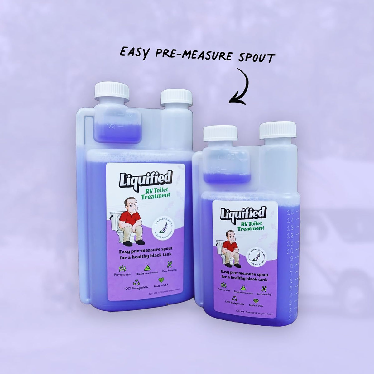 RV Toilet Treatment - Black Holding Tank Digester - Odor Eliminator - Lavender Scent (Lavender, 16oz) - photo 5