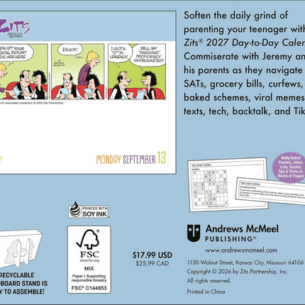 Zits 2027 Day-to-Day Calendar