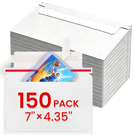 300 Pack Rigid Mailers, 7"x4.35" Premium Trading Card Shipping Envelopes