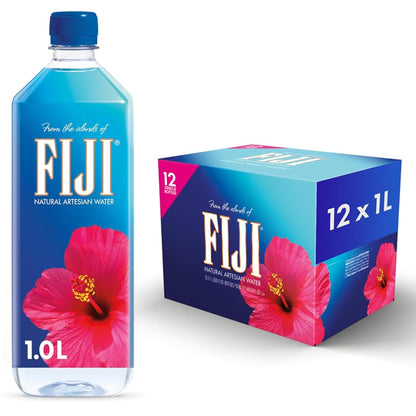 Natural Artesian Bottled Water, 1 Liter / 33.8 Fl Oz (Pack of 12)