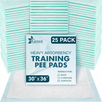 Washable Pee Pads for Dogs - Waterproof Reusable Puppy Pads with Anti-Slip Backing, Pet Training Pad for Puppy Playpen, Crate, Whelping Box, Potty Training (Pack of 2 - 34x36)