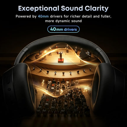Hybrid Active Noise Cancelling Bluetooth Headphones Wireless Headphones