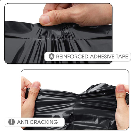 Metronic Poly Mailers 10x13 100 Pcs | Small Shipping Bags for Clothing | Mailing Bags for Small Business, Shipping Envelopes,Packing Bags in Black