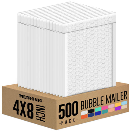 Bubble Mailers 10x13" Padded Envelopes White 40 Pack Waterproof