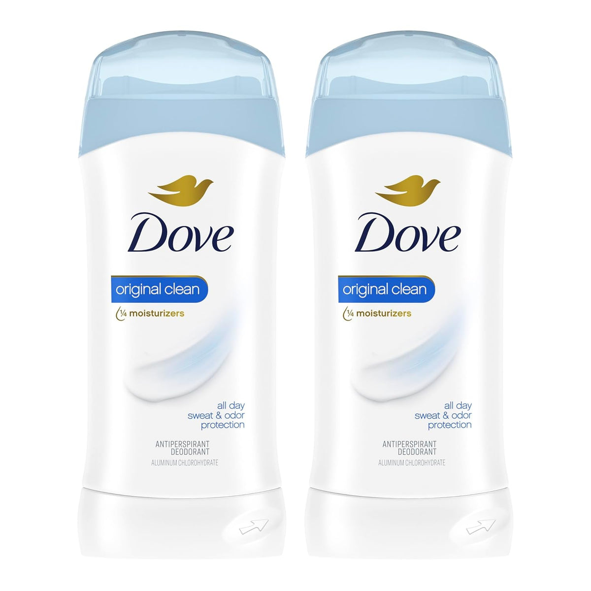 Invisible Solid Antiperspirant Deodorant Stick 2 Count Original Clean