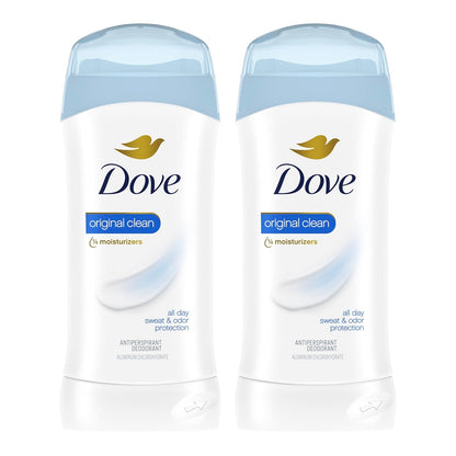 Invisible Solid Antiperspirant Deodorant Stick 2 Count Original Clean