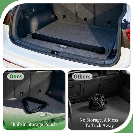 3-Layer Cargo Net for Chevrolet Tahoe & Suburban, GMC Yukon & Yukon XL, Cadillac Escalade 2021-2026, Zipper Bag Trunk Net for SUV, Heavy Duty Oxford Cargo Organizer Storage Nets with Carabiners