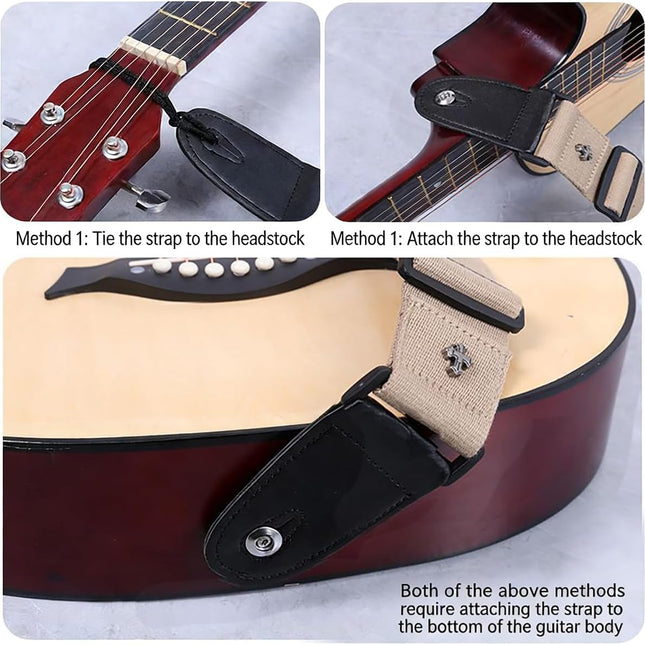 Guitar Strap-Acoustic Electric Guitar Straps,Comfortable Adjustable Cotton