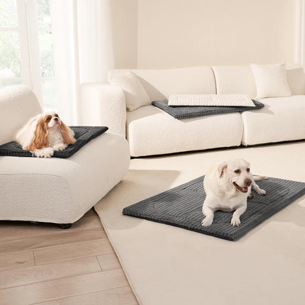 Cama lavable para perro mediano, tapete para jaula, 36x23 in. Almohadilla para perrera