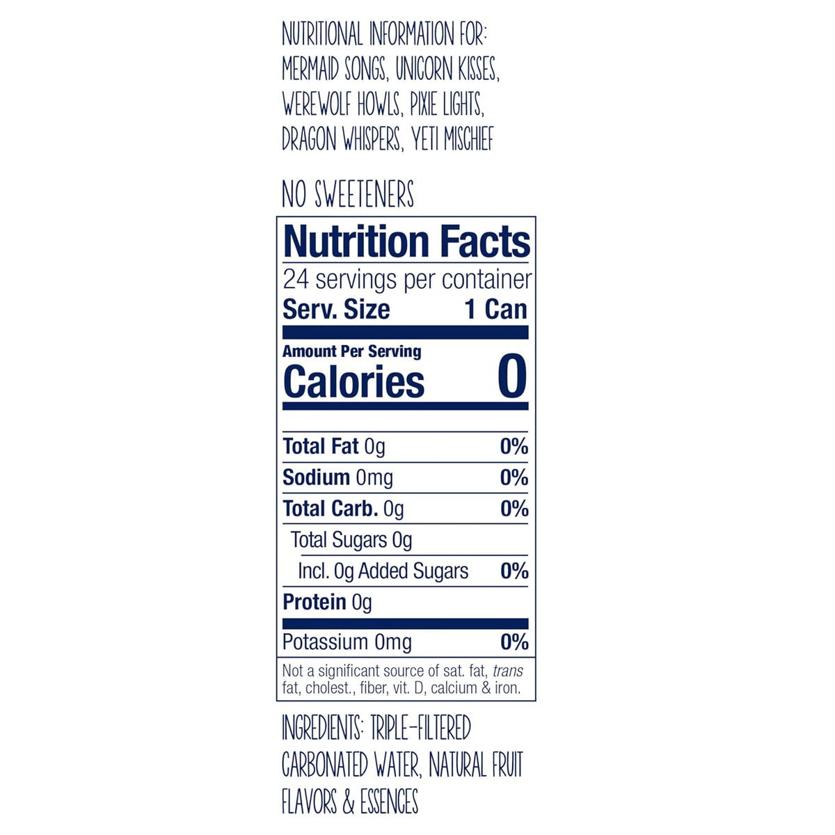 Seltzer Jr Variety Pack, 7.5 fl oz Cans, Pack of 24 Six Flavors, Mini Cans, No Sugar, No Sweeteners - photo 2