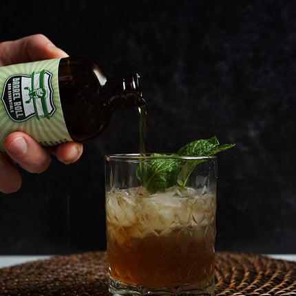 Barrel Roll Bar Essentials Cocktail Mixers - Mint Julep Cocktail Mix - All-Natural Mint Julep Drink Mix - USA Handcrafted Cocktail Syrups - Small Batch Cocktail Bitters with Real Cane Sugar - 8 Ounce