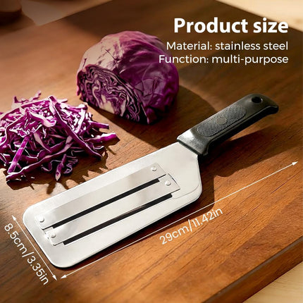 Cabbage Shredder for Coleslaw, 2026 Upgraded Stainless Steel Cabbage Slicer, Lettuce Shredder for Kitchen, Fruit, Vegetable (1, Black)