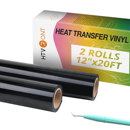 Heat Transfer Vinyl White HTV Rolls, 12" x 20ft