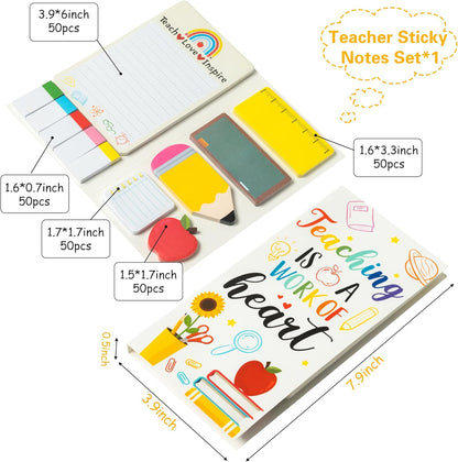 Teaching is A Work of Heart Sticky Notes Set Blackboard Self-Stick - photo 2