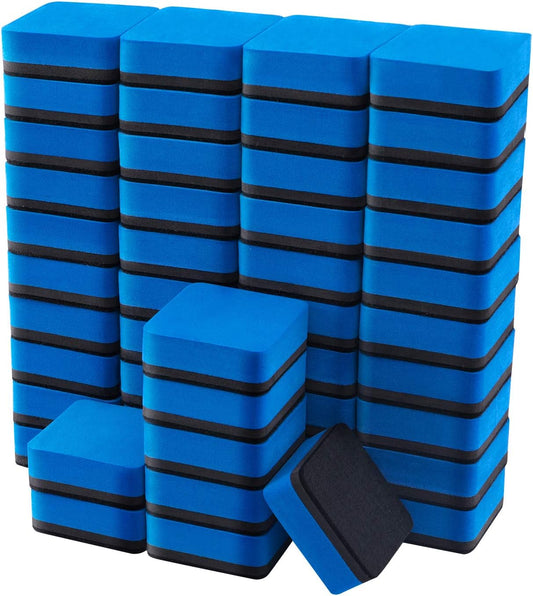 48 Pack Blue Magnetic Cube Dry Erase Erasers