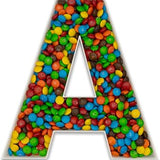 10-Inch Reusable White Plastic Letter A Serving Tray