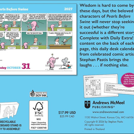 Pearls Before Swine 2027 Day-to-Day Calendar