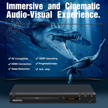 Region-Free HDMI DVD Player for TV with USB Port - photo 3