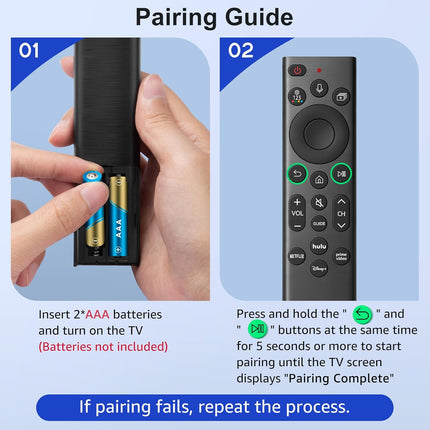 【2 Pack】 Voice Remote Replacement for Samsung-TV-Remote-Control, Compatible with All Samsung Frame Neo QLED UHD 4K 8K Series Smart TVs with Voice Control and 2-Year Warranty