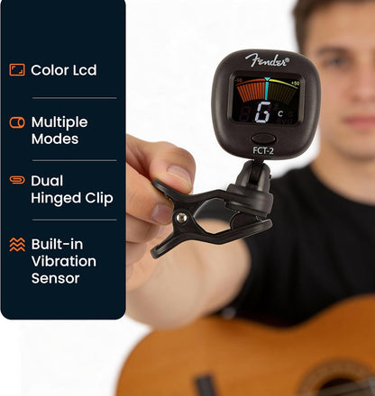 Professional Multi-Instrument Clip-On Tuner for Guitar, Bass, Ukulele, and Violin - photo 4