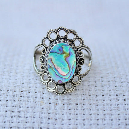 Solid 925 Sterling Silver Ring For Womens, Genuine Black Onyx Ring Gemstone Unique Handcrafted Ring