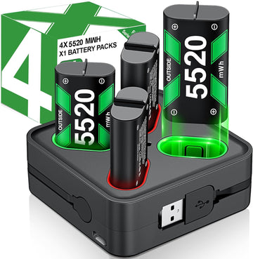 Rechargeable Battery Pack & Charger Station for Xbox Series X